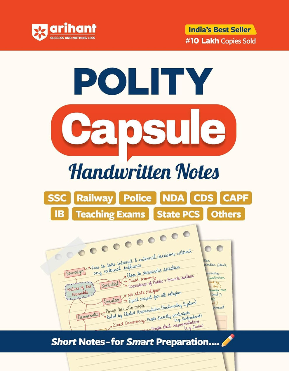 Arihant Polity Capsule Handwritten Notes English Medium for SSC – Vikas ...