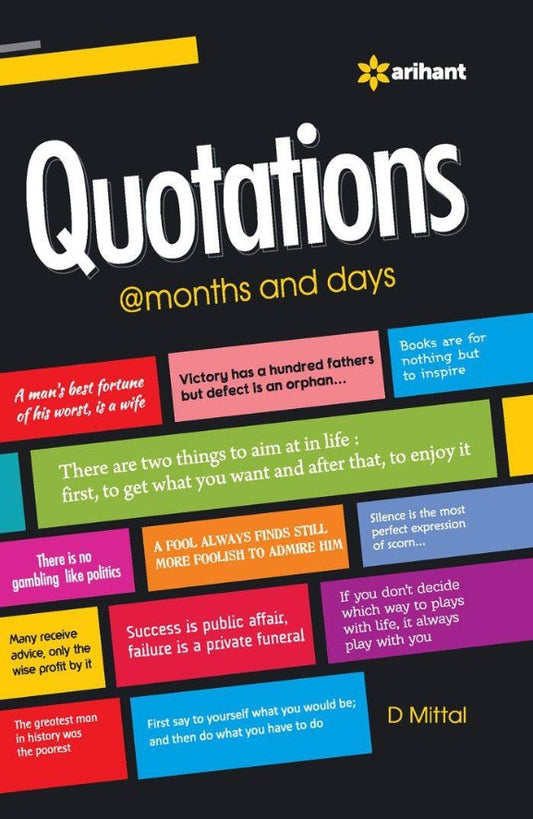 Arihant Quotations months and Days By D Mittal