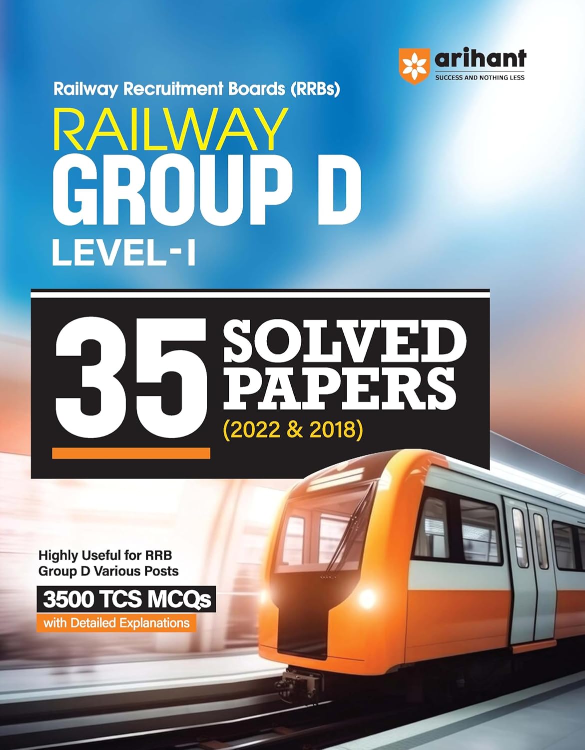 Arihant Railway Group D Level 1 35 Solved Papers 2022 to 2018 English Medium