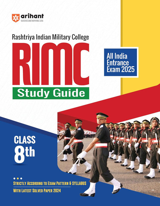 Arihant Rashtriya Indian Military College RIMC 2025 Class 8 All India Entrance Exam Study Guide English Medium