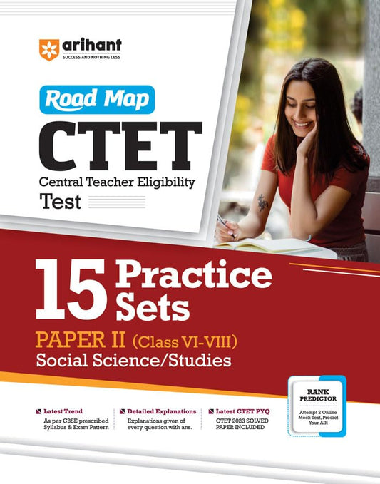 Arihant Road Map CTET Paper 2 Social Science and Studies Exam 15 Practice Sets English Medium