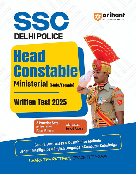 Arihant SSC Delhi Police Head Constable Ministerial Written Test 2025 Complete Guide English Medium