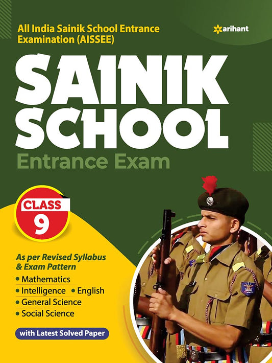 Arihant Sainik School Class 9 Entrance Exam Guide Complete Coverage Book With Latest Solved Papers English Medium