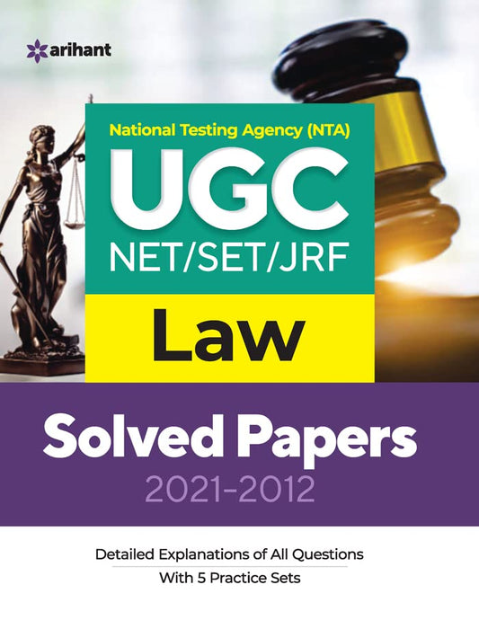 Arihant UGC NET SET JRF Law Solved Papers 2021 to 2012 Book In English