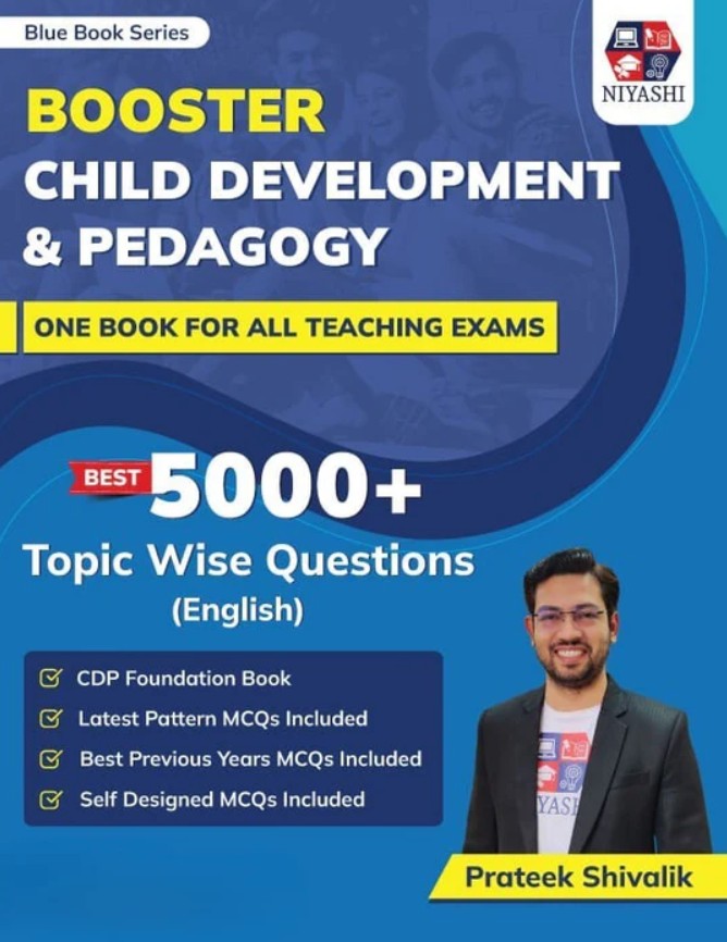 Blue Book Series Booster Child Development and Pedagogy CDP Book In English for All Teaching Exams 2026 by Prateek Shivalik 5000+ Topic Wise Questions Latest Pattern MCQs One Book for All Educational Exams 