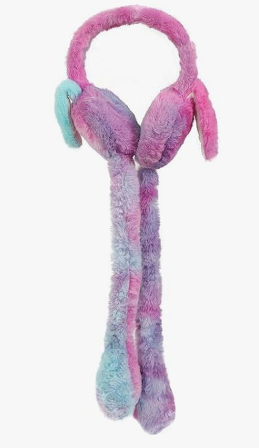 Trending Kids Winter Ear Muffs,Unicorn Rainbow & Rabbit Moving Ear Bunny Warmers with Chu Chu Sound/Soft Plush Hair Cover for Girls, Boys & Adults,Cute Winter Muffler Headband, Ka New Year Offer, Free Khatu Shyam Sticker