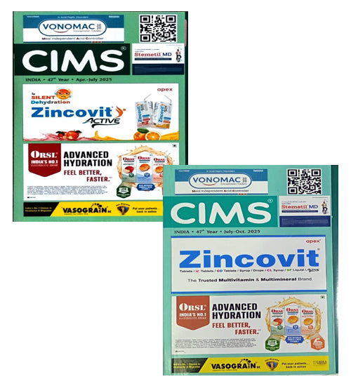 CIMS India April 2025-July 2025 and July 2025-October 2025 Year 47th Monthly Issue Combo Set of 2 Books