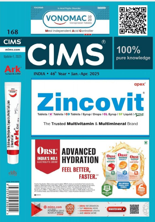 CIMS India January 2025 April 2025 Year 46th Book English Medium