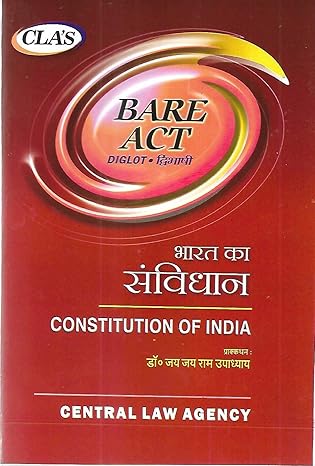 CLAs Bare Act Bharat Ka Samvidhan Constitution Of India Bilingual Book By Dr Jay Jay Ram Upadhyay