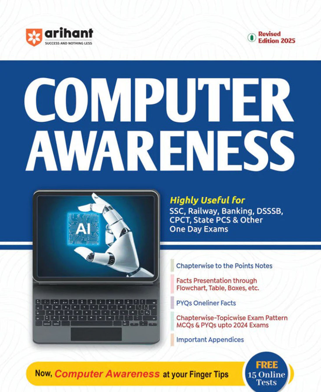 Computer Awareness, New Edition, English Medium All Competitive Exams Book, UP Police Constable 2026 Exam Special Computer Book by Arihantbooks  New Year Offer Gift Multicolour khatu shyam ji Waterproof Sticker Free