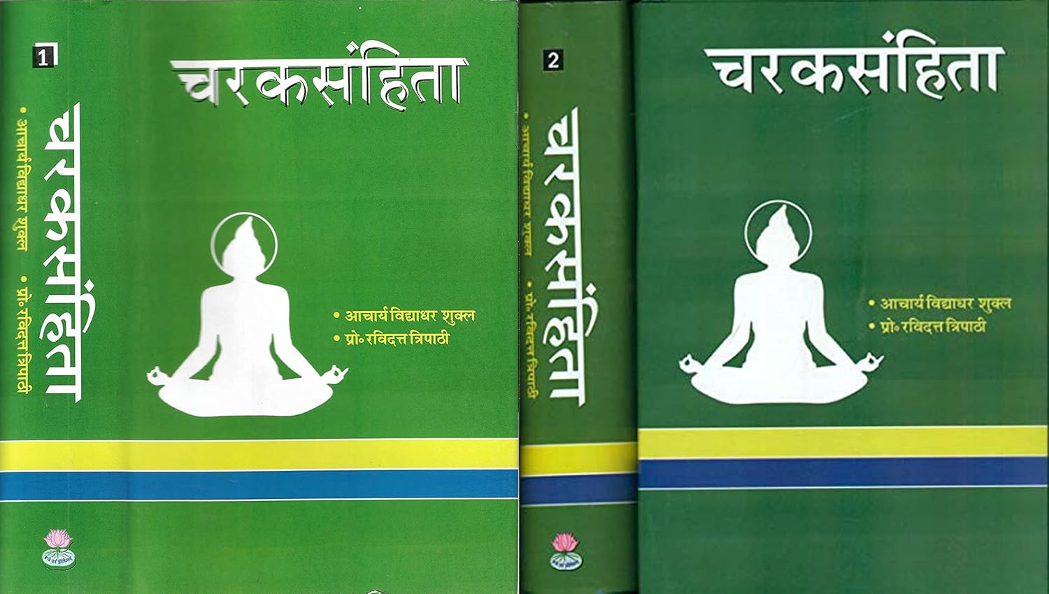 Chaukhamba Charak Samhita Bhag 1 and 2 In Hindi By Acharya Vidyadhar Shukla and Prof Ravidutt Tripathi Set of 2 Books Combo 