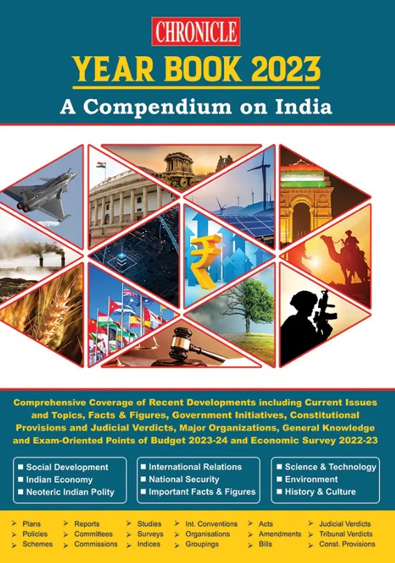 Chronicle Year Book 2023 English Medium Book A Compendium on India For UPPCS And UPSC IAS Exam 2024