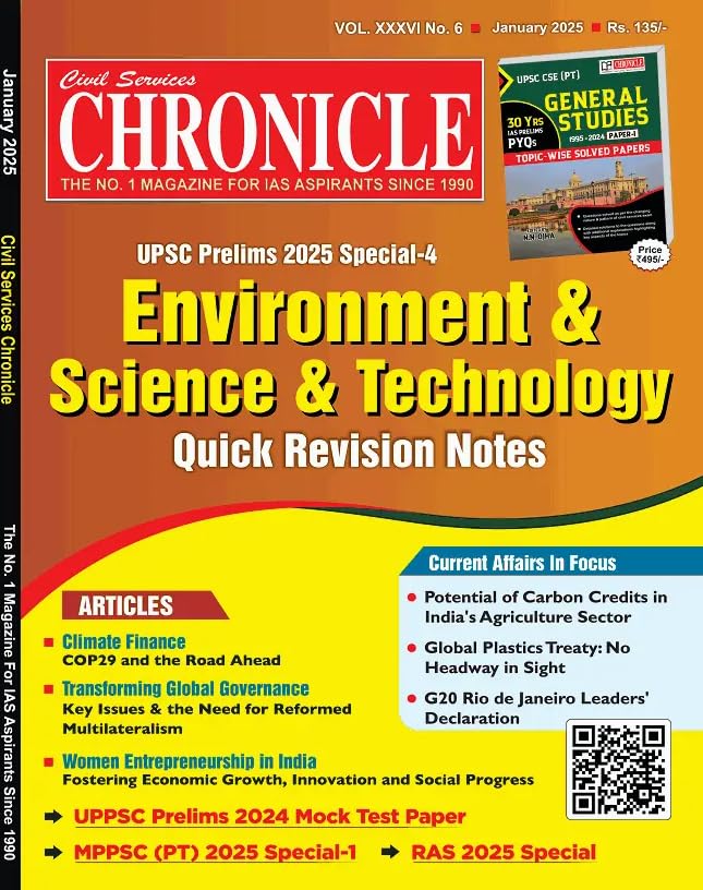 Civil Services Chronicle January 2025 English Monthly Magazine Environment and Science and Technology Special
