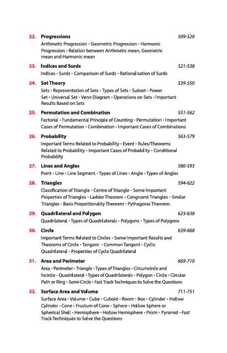 Arihant Fast Track Objective Arithmetic by Rajesh Verma SSC 10+2 CGL CPO MTS State Police Recruitments All other Competitive Exams Completely Revised Edition 2025-26 With Free Khatu Shyam Sticker