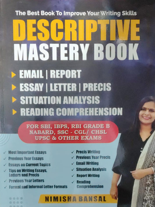 Descriptive Mastery Book By Nimisha Bansal The Best Book To Improve Your Writing Skills With Free Khatu Shyam Sticker