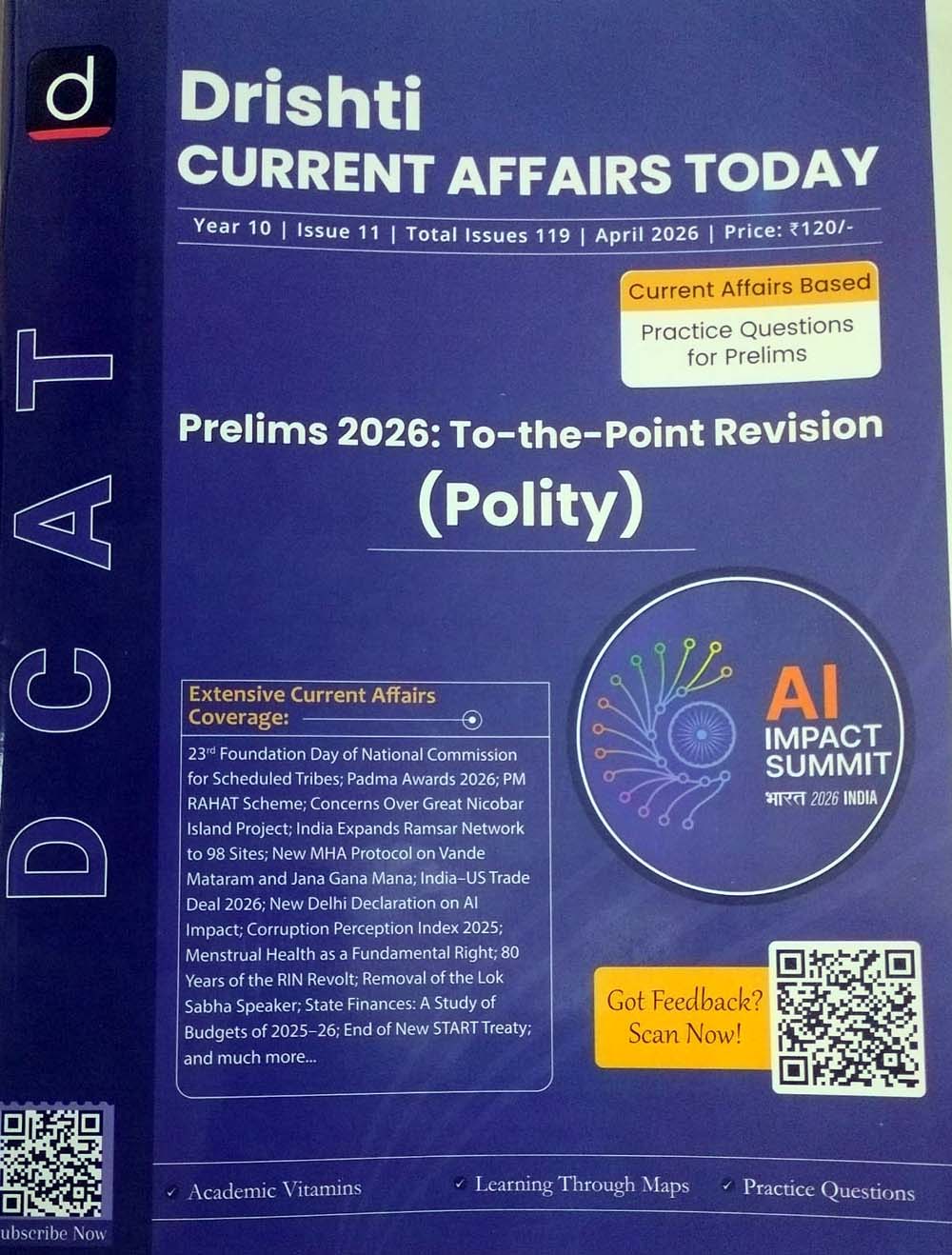 Drishti Current Affairs Today April 2026 English Monthly Magazine Polity Special Issue
