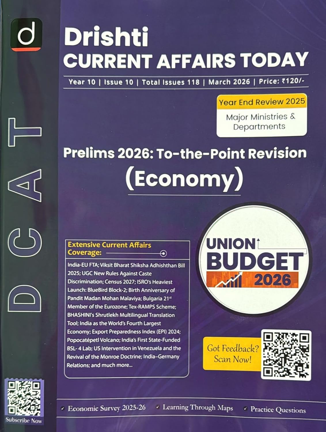 Drishti Current Affairs Today March 2026 English Monthly Magazine Prelims 2026 Economy Special Issue