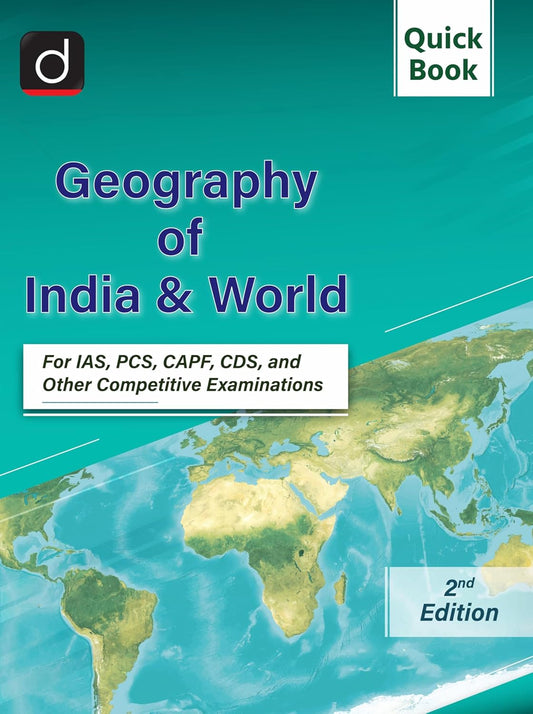 Drishti IAS Quick Book Geography of India and World UPSC Books 2026 2nd Edition English Medium For IAS PCS CAPF CDS and Other Competitive Exams