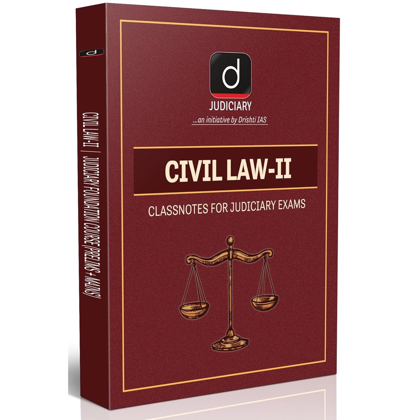 Drishti Judiciary Civil Law-II English Class Notes for Judicial Services Preparation Civil Law Detailed Theory and Concepts For All State Judiciary Exams