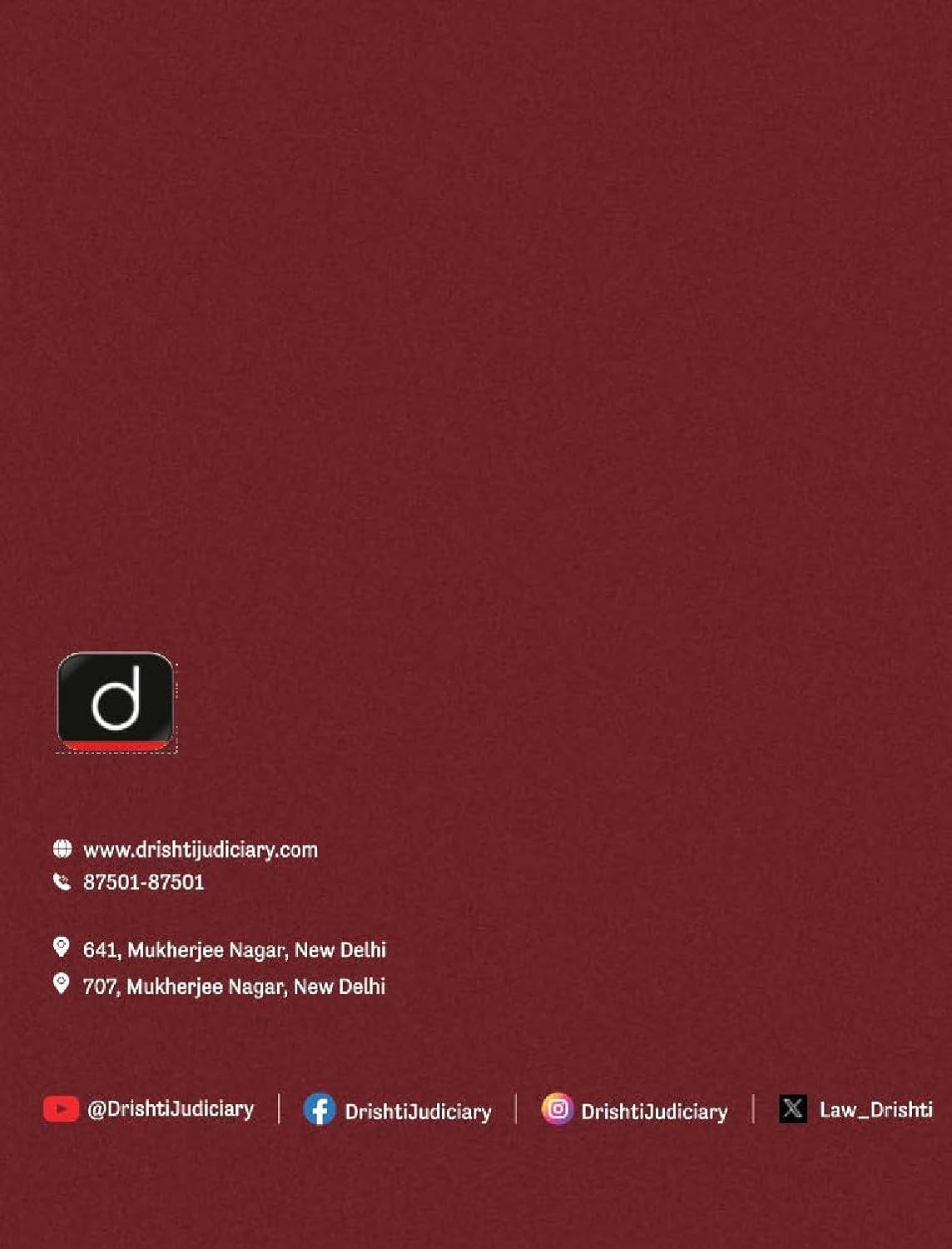 Drishti Judiciary Criminal Law-I Class Notes Updated as per Bharatiya Nyaya Sanhita (BNS) 2023 Judiciary Foundation Course Pre + Mains