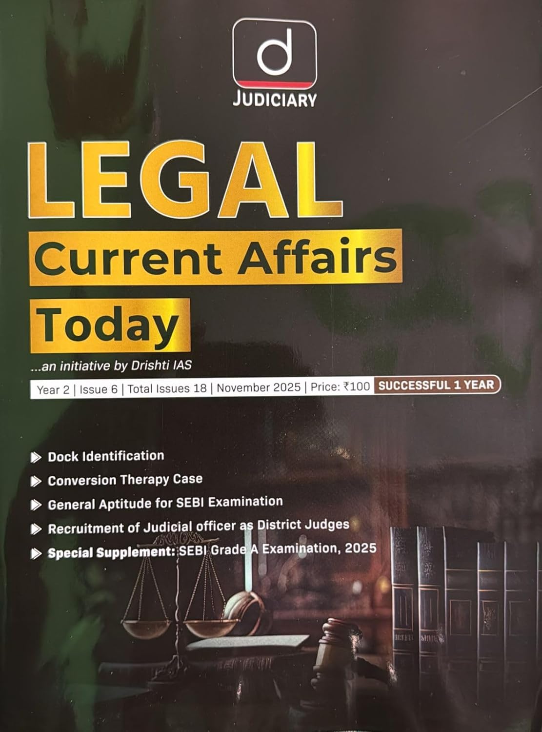 Drishti Judiciary Legal Current Affairs Today November 2025 English Monthly Magazine
