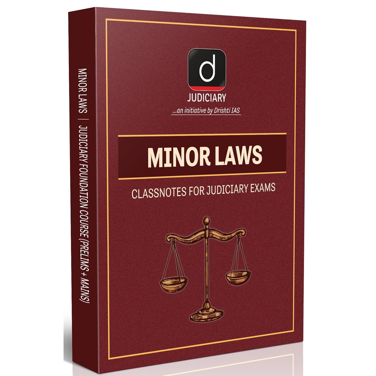 Drishti Judiciary Minor Laws Class Notes Comprehensive Study Material for Judicial Service Exams Prelims + Mains Updated Edition Law Books for Judiciary Exam Preparation
