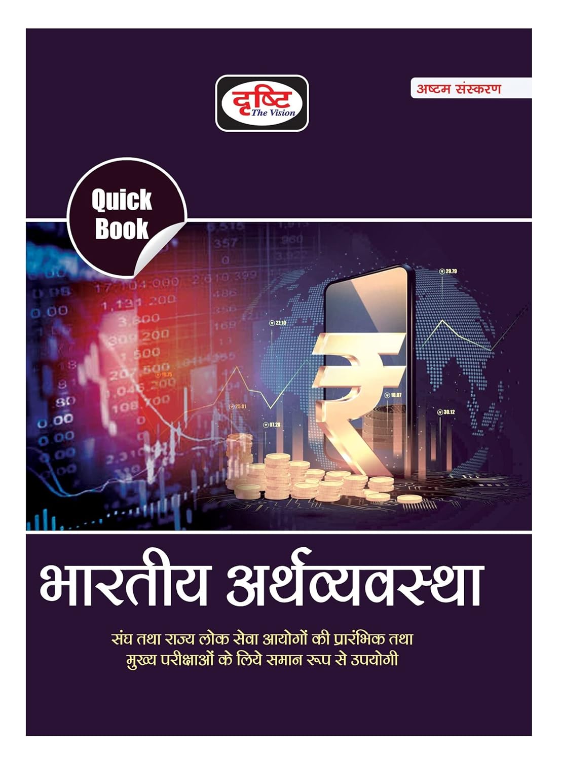  Drishti Quick Book Bhartiya Arthvyavastha Indian Economics 8th Edition Hindi Medium
