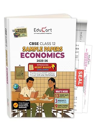 EduCart CBSE 2025-2026 Class 12 Economics Sample Papers Step By Step Practice