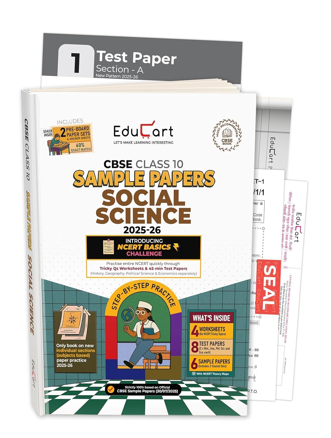  EduCart CBSE 2025 2026 Class 10 Social Science Sample Papers Step By Step Practice
