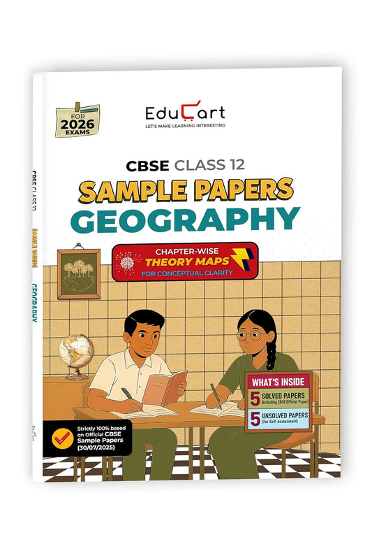  EduCart CBSE 2025 2026 Class 12 Geography Sample Papers Step By Step Practice For 2026 Board Exam