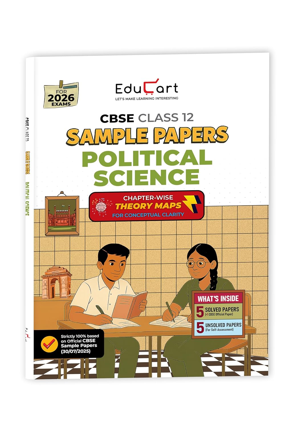 EduCart CBSE 2025 2026 Class 12 Political Science Sample Papers Step By Step Practice For 2026 Board Exam
