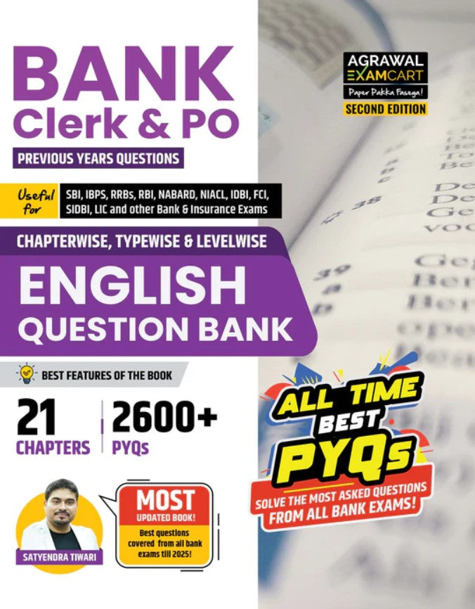  Examcart Bank Clerk and PO English Language Question Bank By Satyendra Tiwari Sir For Bank Exams