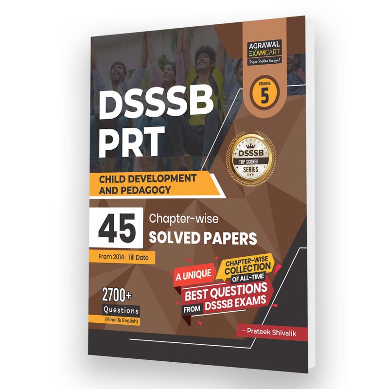 Examcart DSSSB CDP Book | 2700+ PYQs & 45 Solved Papers | Hindi & English