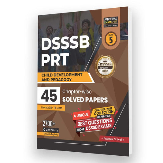 Examcart DSSSB CDP Book | 2700+ PYQs & 45 Solved Papers | Hindi & English