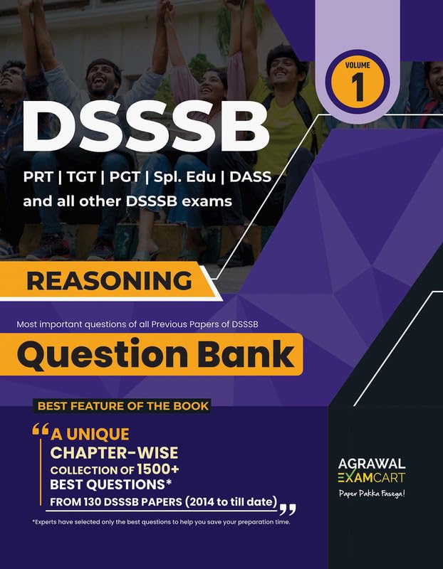 Examcart DSSSB Reasoning Question Bank | 1500+ MCQs | English Medium