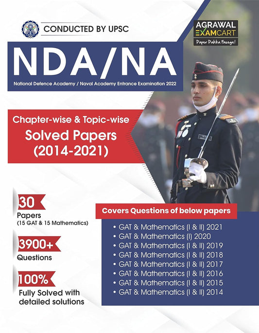 Examcart NDA NA Chapter Wise and Topic Wise Solved Paper Book in English