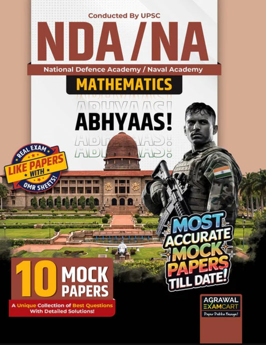  Examcart NDA NA Mathematics ABHYAAS Mock Papers Book For 2026 Exam in English