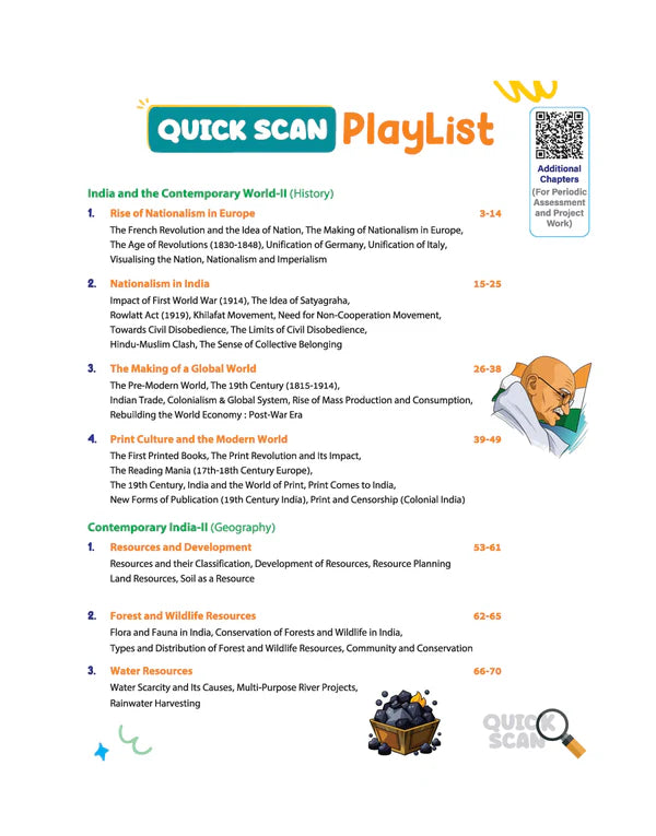 Arihant Quick Scan Social Science CBSE Class 10 Fast Revision Notes for High Scores NCERT Theory, Handwritten Notes, Flow Charts And Tables, 3D Images Based on Latest CBSE Syllabus With Free Khatu Shyam Sticker