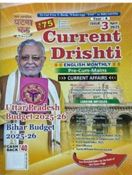Ghatna Chakra Current Drishti April 2025 English Monthly Current Affairs