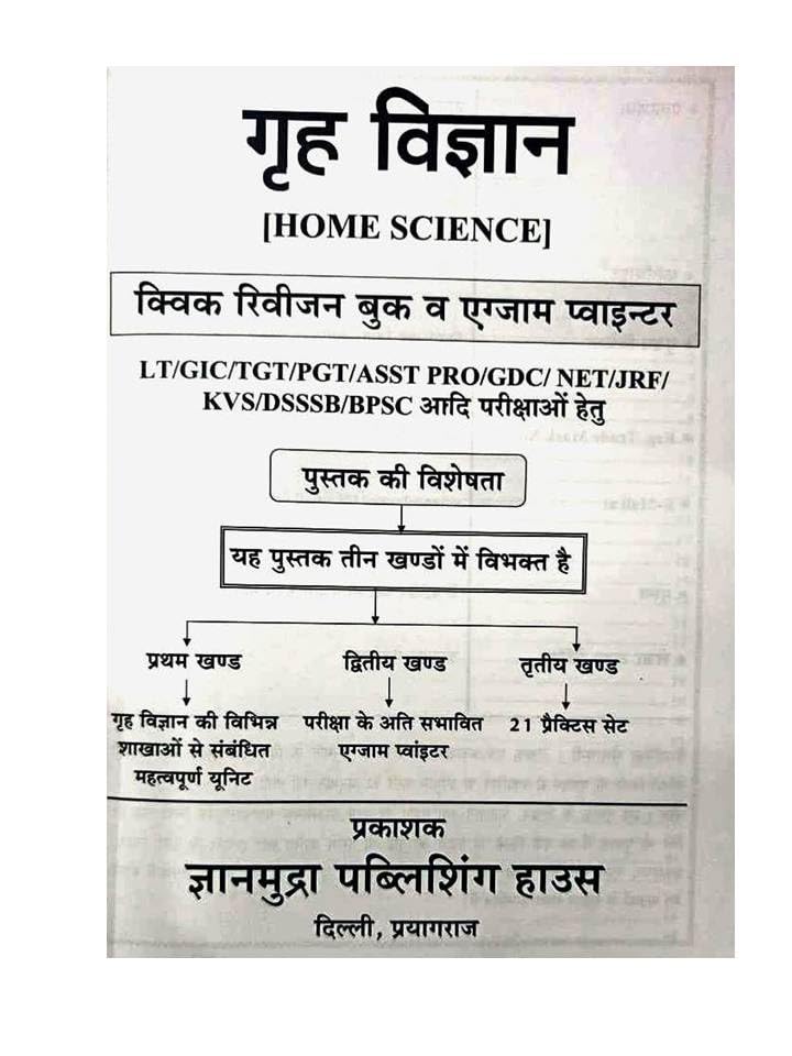 Gyanmudra Home Science Guide Book 2026 Practice Sets and Quick Revision Book and Exam Pointer Volume 1 2600+ Questions and 3000+ Pointers By Priyanka Mam