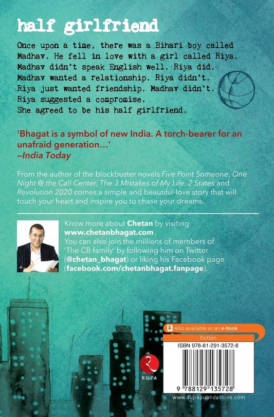 Half Girlfriend Book In English By Chetan Bhagat 