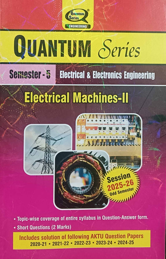 Quantum Series Electrical Machines II 2026 BEE 503 AKTU B.Tech Semester 5 Session 2025-26
