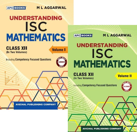 APC BOOKS Understanding ISC Mathematics Vol 1 And 2 English Medium By M L Agrawal With Free Khatu Shyam Sticker