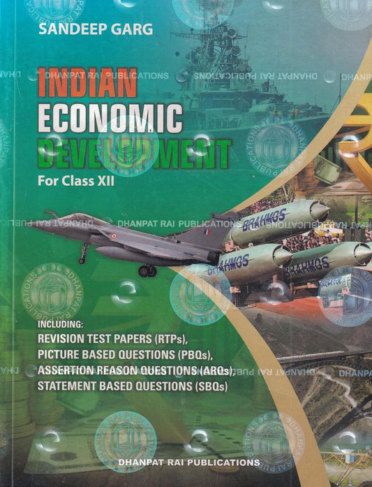 Indian Economoic Development Class 12 By Sandeep Garg Examinations 2026-27 With Free Hare ka Sahara Baba Shyam hamara Sticker