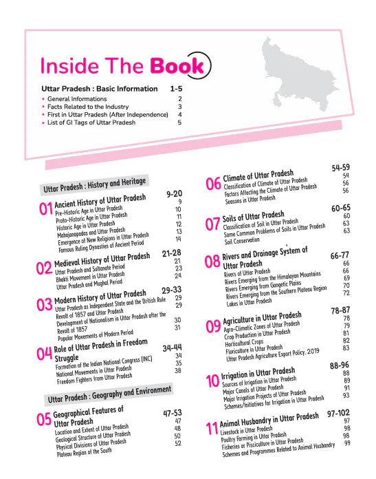 Arihant Know Your State Uttar Pradesh General Knowledge UP GK For UPPSC And State Exams With Coloured Maps Practice PYQs Budget 2025-26 Revised Edition With Free Khatu Shyam Sticker