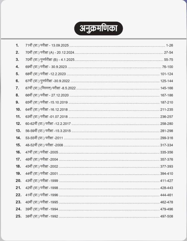 KGS BPSC Prelims 24 Years Subject wise Solved Papers 38th to 71th from Year 1992 to 2025 with 3600+ Questions with Detailed Explanations 2nd Edition Hindi Medium