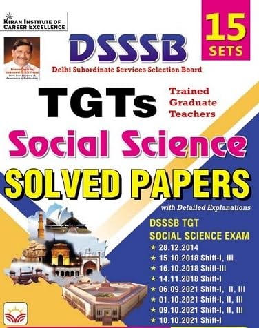 Kiran DSSSB TGT Social Science Solved Paper 15 Sets 2026 Edition English Medium K 5758
