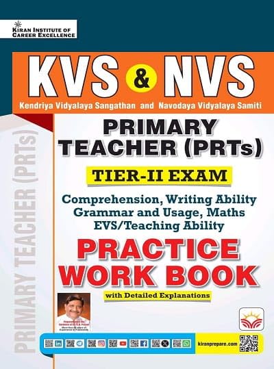 Kiran KVS NVS Primary Teacher PRT Tier-II 2026 Exam 20 Practice Sets English Medium