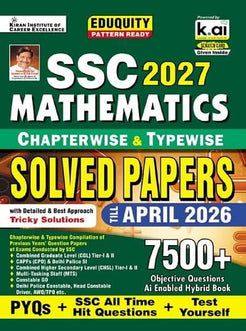 Kiran SSC 2027 Mathematics Solved Papers Chapterwise and Typewise ...