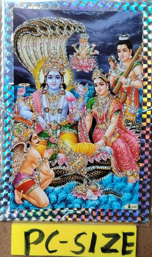 Gajendra Moksha In Hindi book With Free Laxmi Narayan Photo PC Size